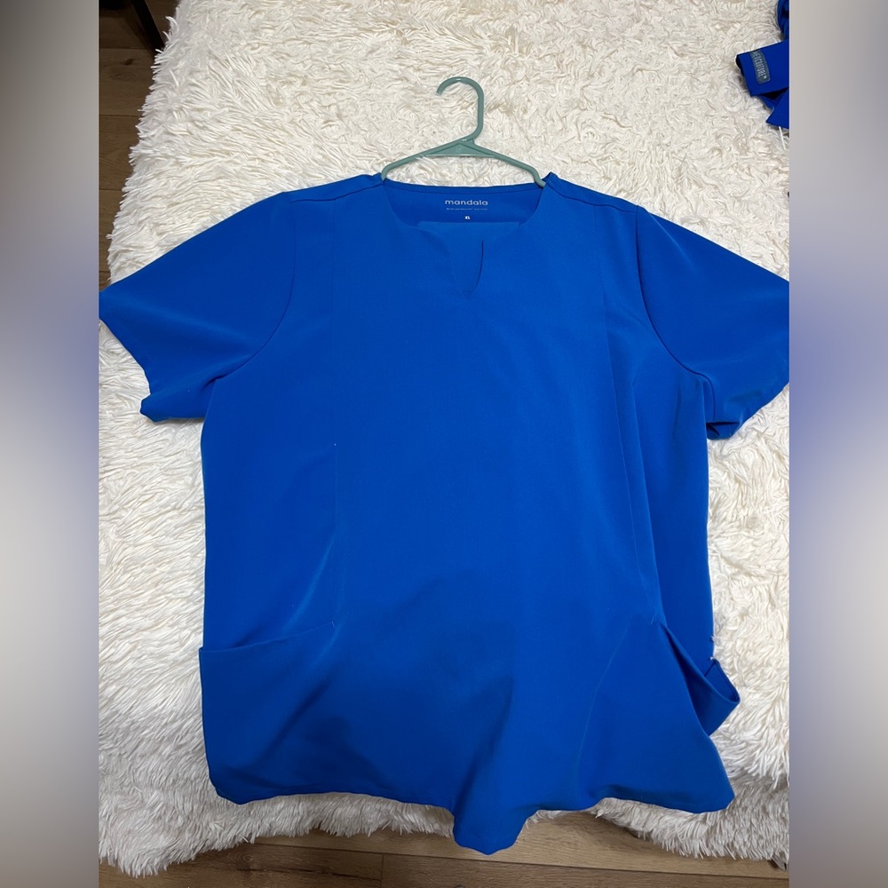 Mandala Blue Scrub Set